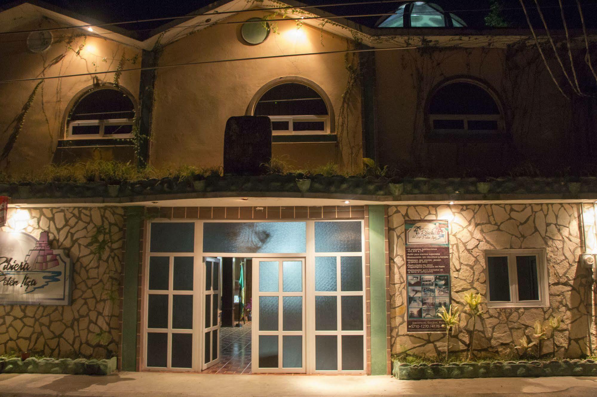 Hotel Ribiera Del Lago Peten Itza San Roman Bagian luar foto